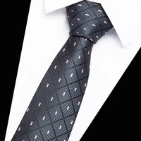 luxury 7cm mens print pattern ties for mens slim neckties polyester jacquard skinny neck tie wedding narrow ties