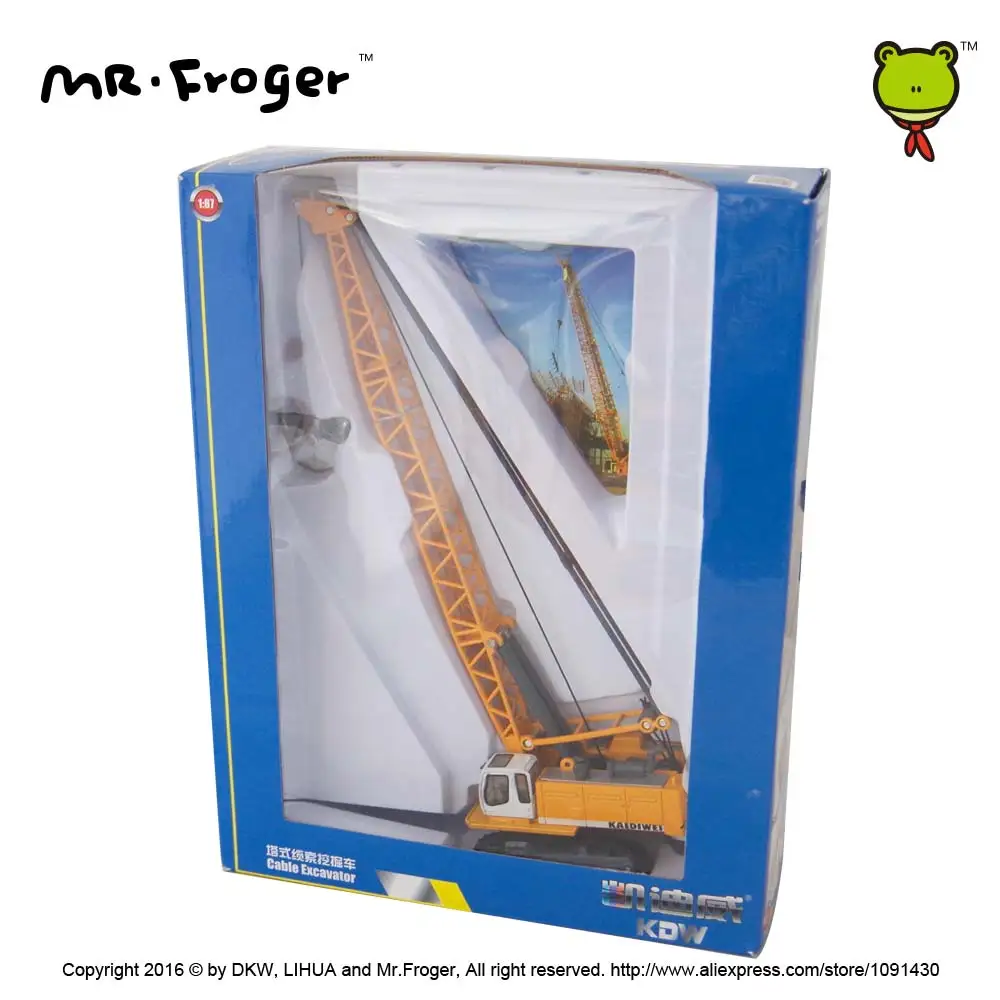 Mr.Froger 1 : 87 Cable Excavator model alloy Engineering Construction vehicles truck Decoration Classic children Toy gift | Игрушки и