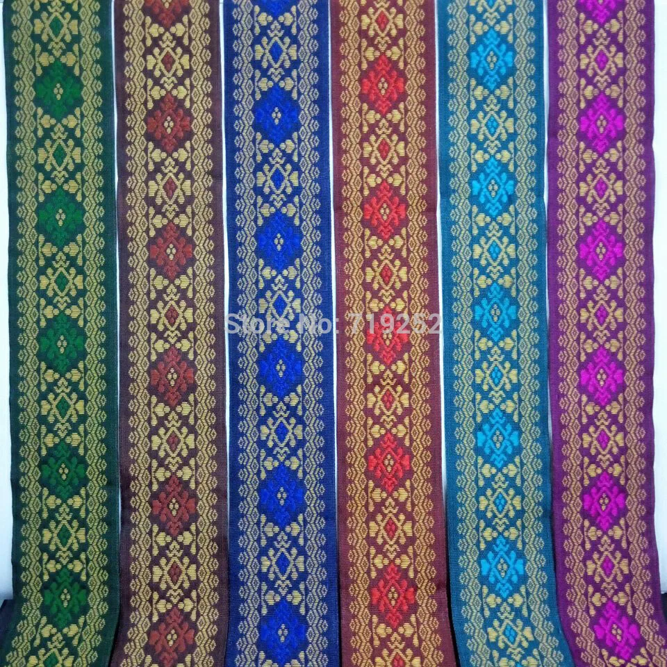 Шелковая мерсеризационная Глянцевая занавеска для костюма 6 цветов 5 см 50 мм 2