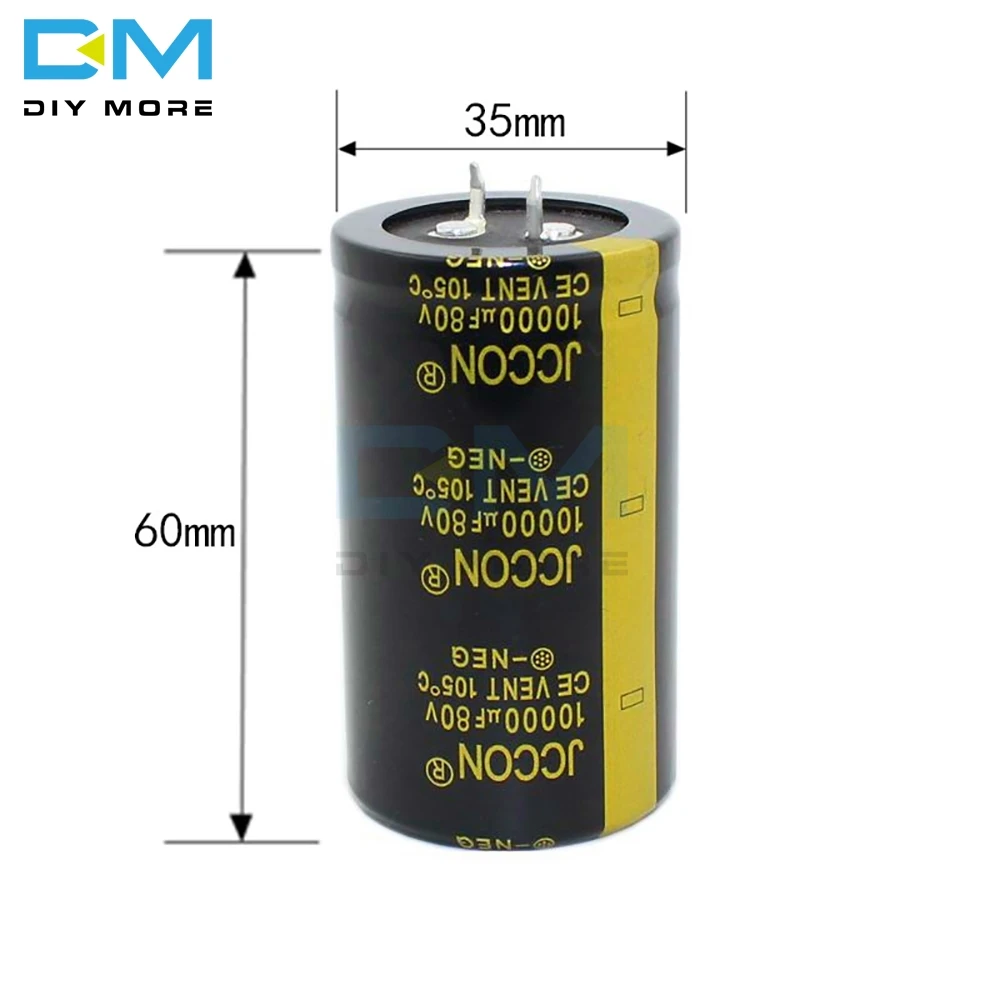 80V 10000 мкФ 35X60mm 35X60 Алюминиевый электролитический конденсатор высокая частота низкое сопротивление через отверстие конденсатор 35*60mm diymore