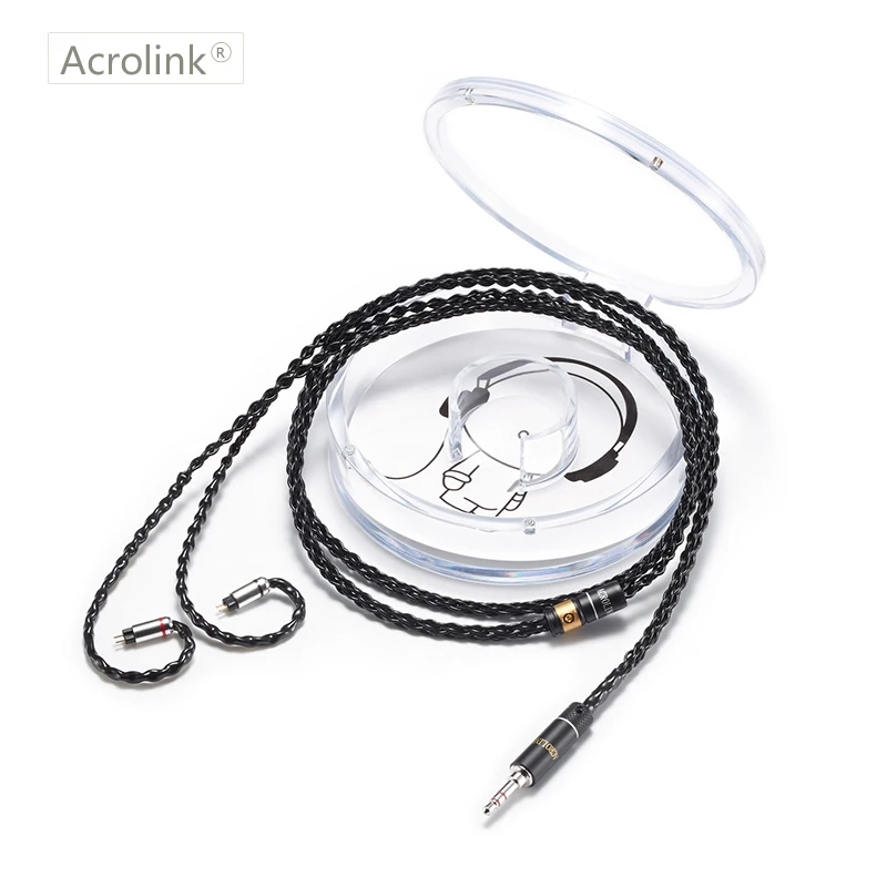 Acrolink 2Pin разъем 3 5 мм штекер 8 ядерный 99.99% чистый Серебристые наушники кабель для W4R