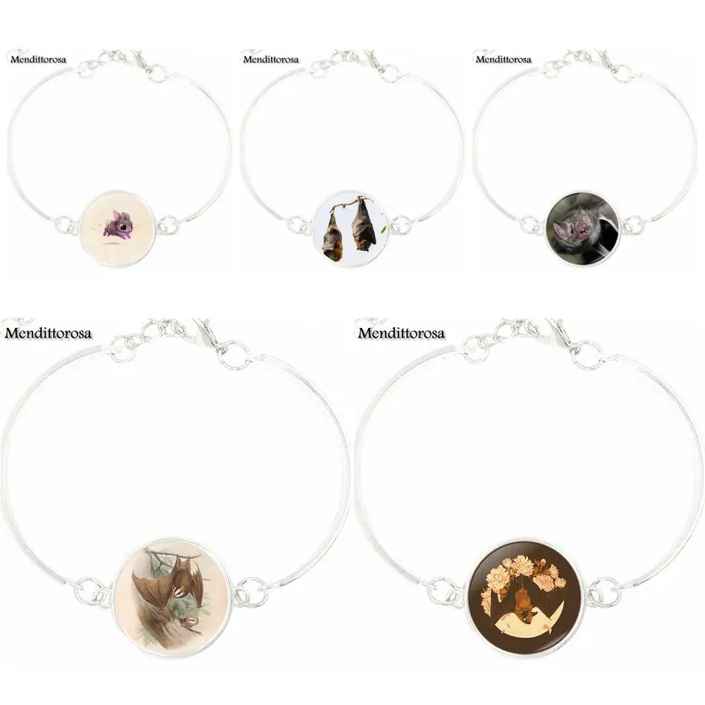 Cutest little bat ever Logo Steampunk Jewelry Glass Cabochon Bracelet Bangle For Women Party Gift | Украшения и аксессуары
