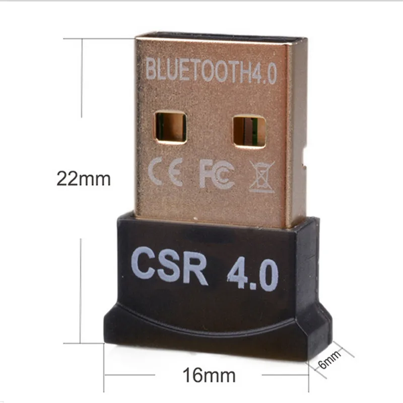 Беспроводной адаптер Mini USB Bluetooth V4.0 CSR двойной режим музыкальный звуковой