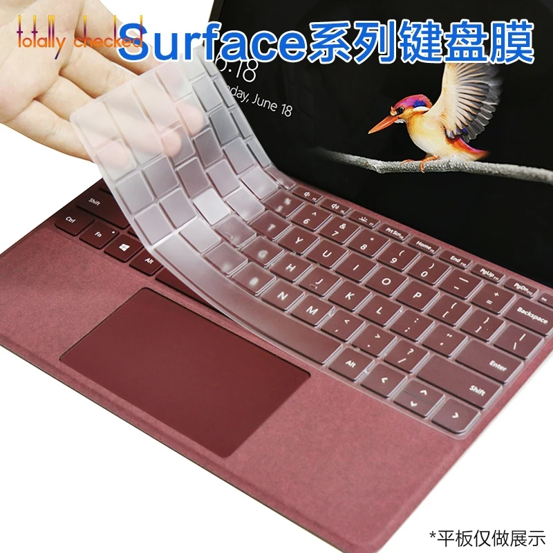 Прозрачная накладка на клавиатуру для Microsoft Surface Pro 7 6 5 4 12 3 дюйма/Surface book go 2 13 15