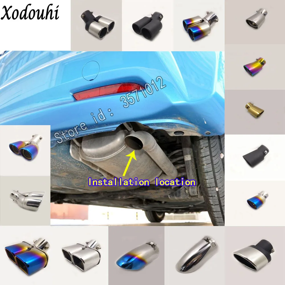 Для Honda Fit jazz 2011 2012 2013 крышка кузова автомобиля глушитель наружная Концевая труба