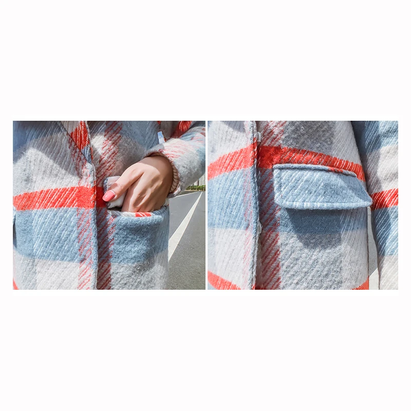 Новинка 2018 осенне зимнее шерстяное пальто кашемировое с большим отворотом