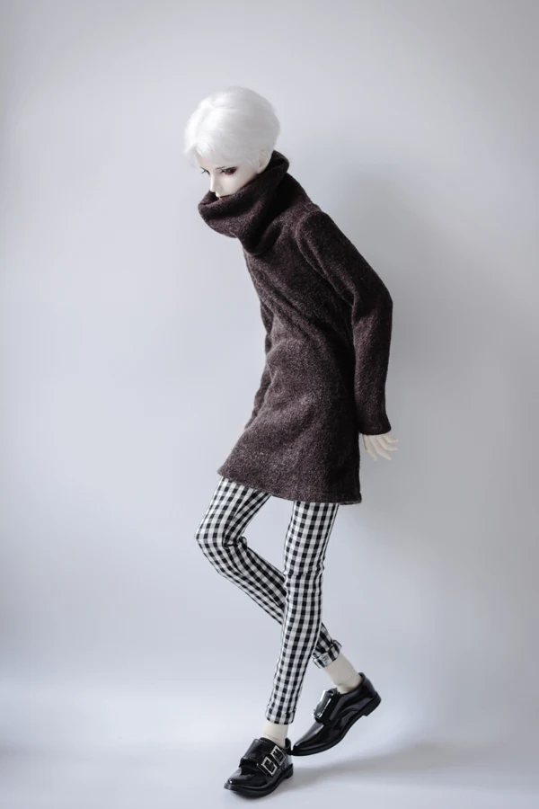 Одежда для куклы BJD длинный свитер с высоким воротником 2 цвета 1/4 1/3 sd MSD SSDF длинное