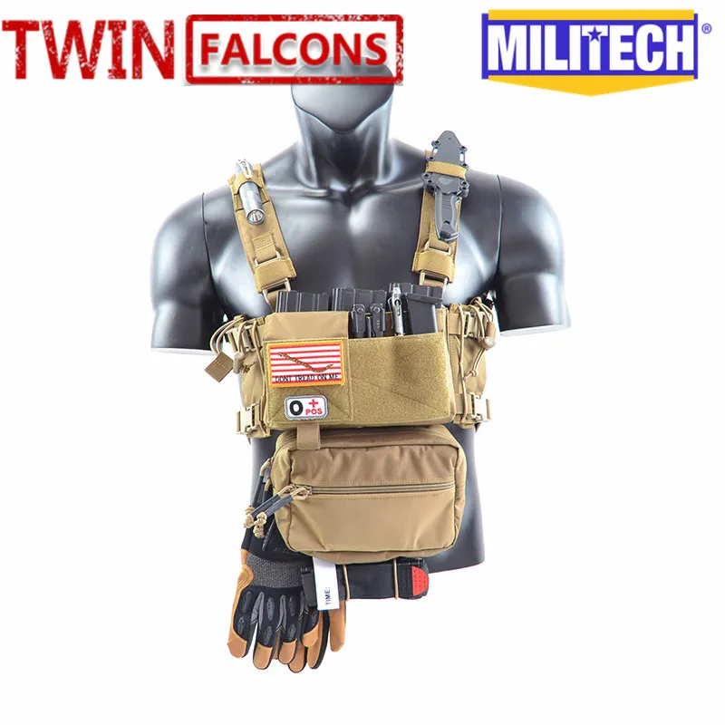 MILITECH Twinfalcons 500D натуральная Cordura Spec Военная Униформа MK3 груди пластина для