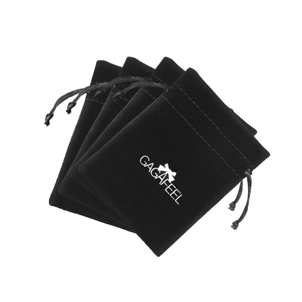 GAGAFEEL черный бархатный Подарочный мешочек мешочки для ожерелья Браслет Серьги Кольца упаковка ювелирных изделий