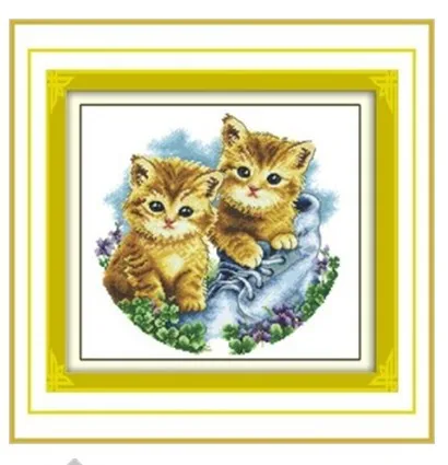 Фабричный магазин бесплатная доставка Набор для вышивки крестиком два желтых