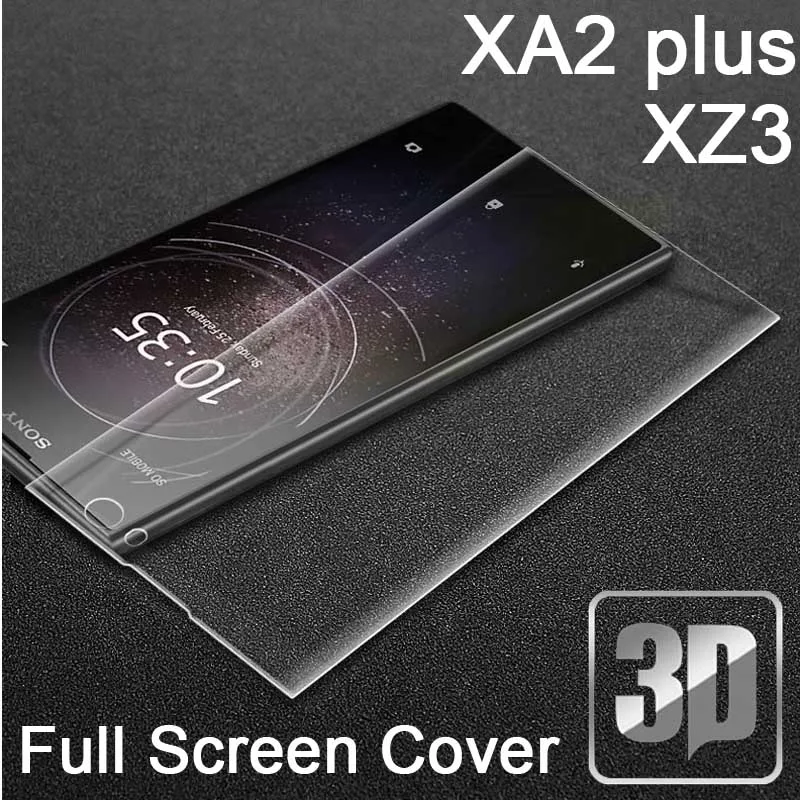 9H 3D закаленное стекло LCD изогнутый полный экран Защитная пленка для Sony Xperia XA2 plus +