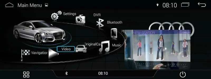 10 25 'ɺndroid 7 1 2G Оперативная память/4G память 32ROM/64ROM мультимедийный плеер для Audi A6