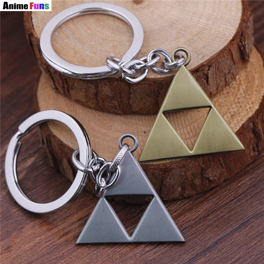 Игра Легенда о Зельде брелок для женщин мужчин треугольник логотип личность