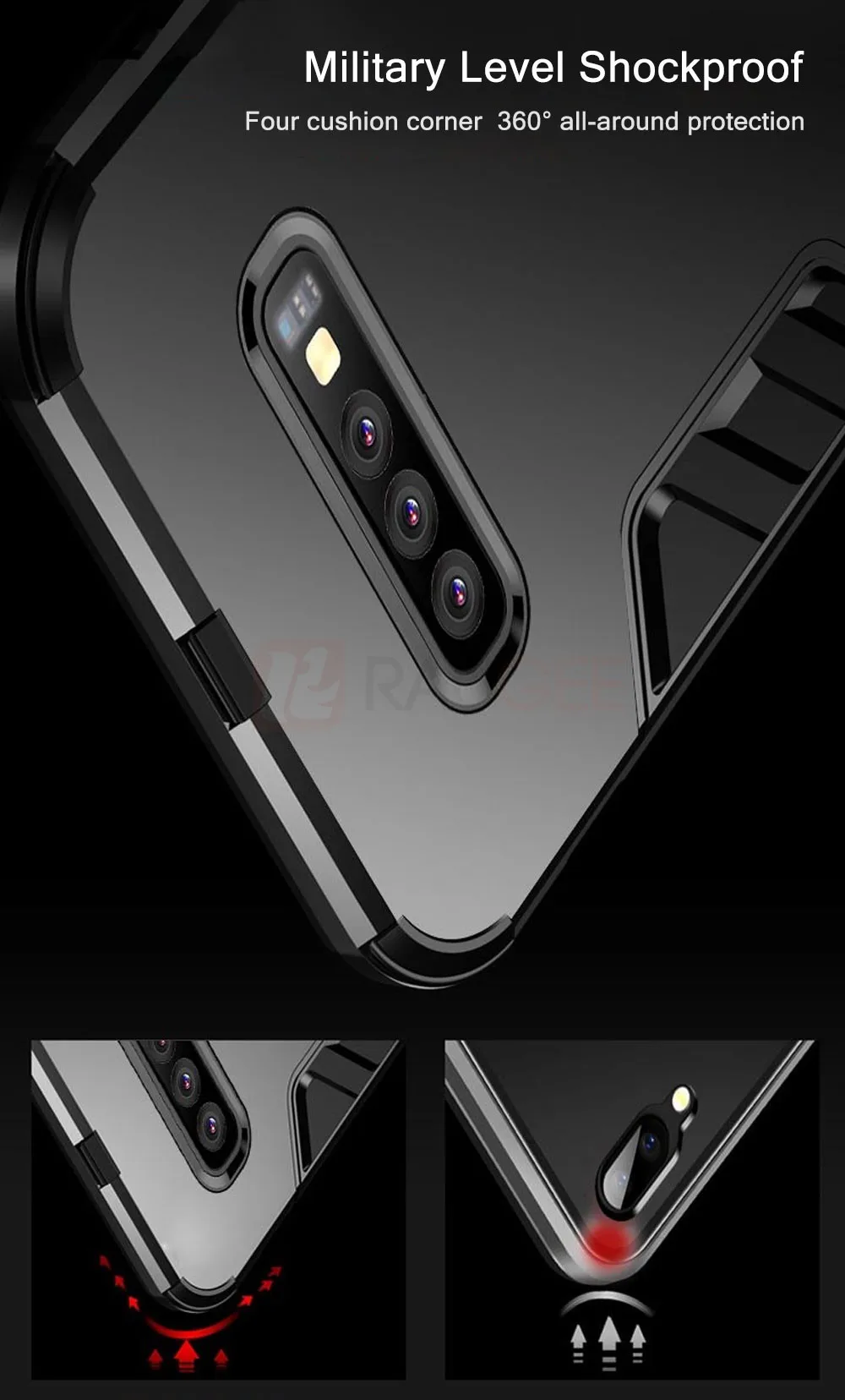 Raugee для samsung Galaxy S10 чехол для Samung Galaxy S10 Plus задняя крышка силиконовый бампер для samsung S10 чехол S10e чехол для телефона