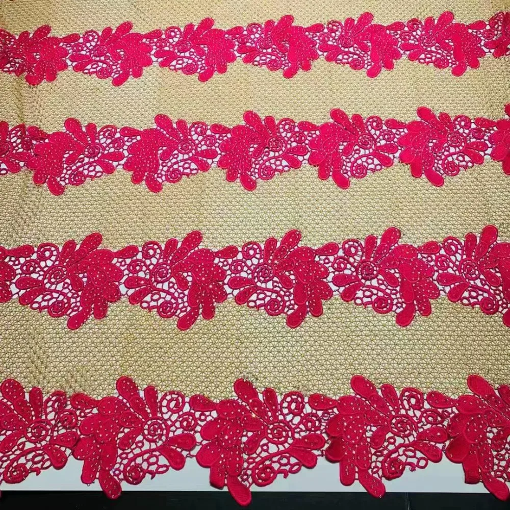 Высокое качество 2019 горячая Распродажа Африканский шнур кружева 5 ярдов