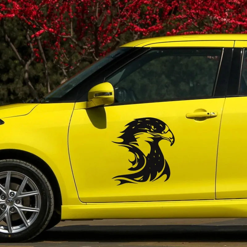 Anycuros Fire Flame Eagle Hawk наклейка на голову автомобиля виниловая для стайлинга