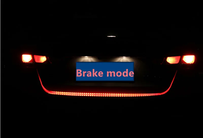 

car-styling car trunk strip Light Tail trunk led strip flash follow for Jaguar xf xe x-type xj s-type stickers f-pace guitar