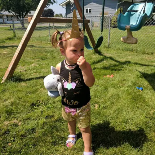 Дети маленьких для девочек с единорогом комплект одежды из 2 предметов футболка +