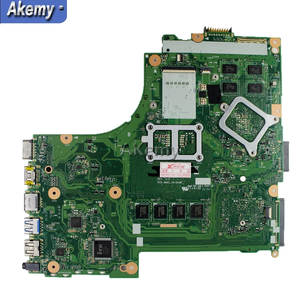 Akemy X450CC материнская плата для ноутбука For Asus X450C X450 тест оригинальная I7 CPU |