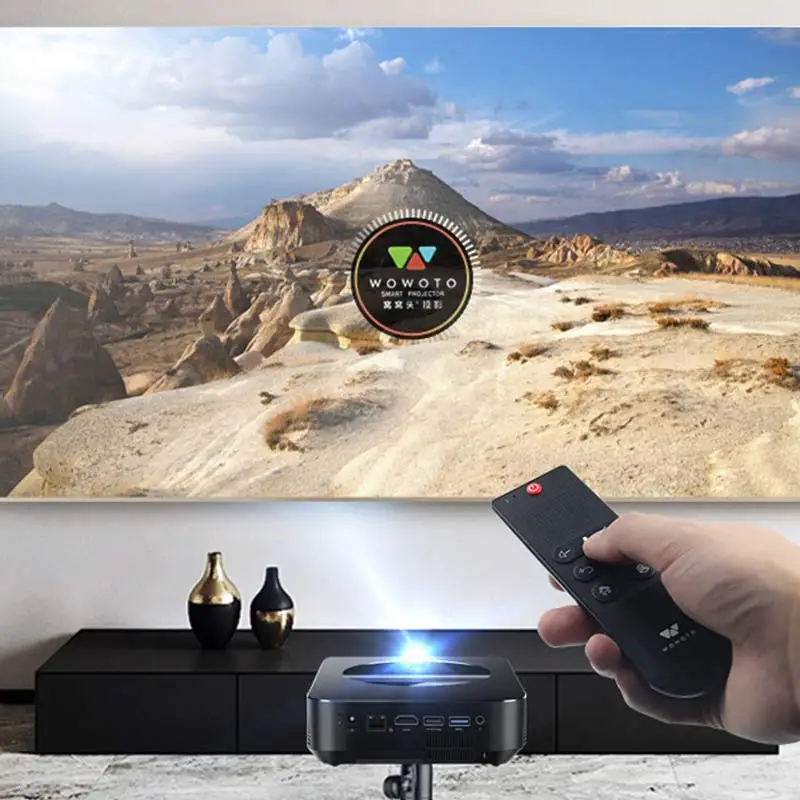 Проектор WOWOTO 1080P HD Android 4 250 лм Bluetooth Mini Pico ProjectorHome 16 Гб ПЗУ Электрический