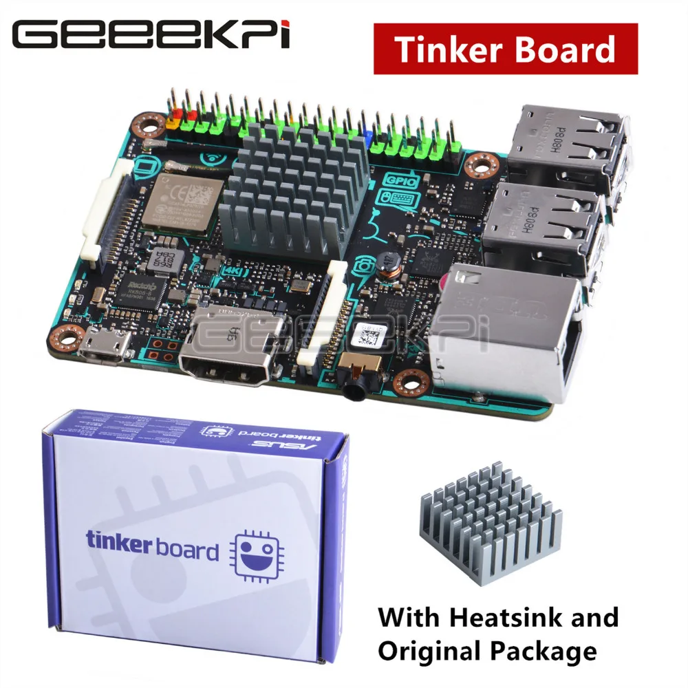 GeeekPi! Официальный ASUS SBC паяная панель RK3288 SoC 1 8 GHz 4 ядра Процессор 600 МГц Mali T764 GPU 2 GB