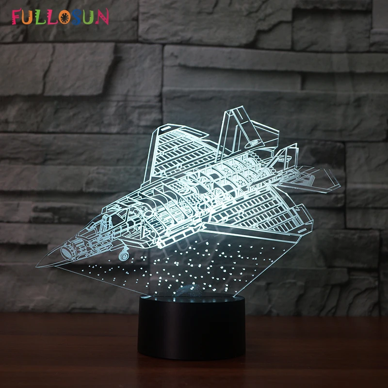 Светодиодные панельные светильники 3D Fighter модель USB настольная лампа красочные
