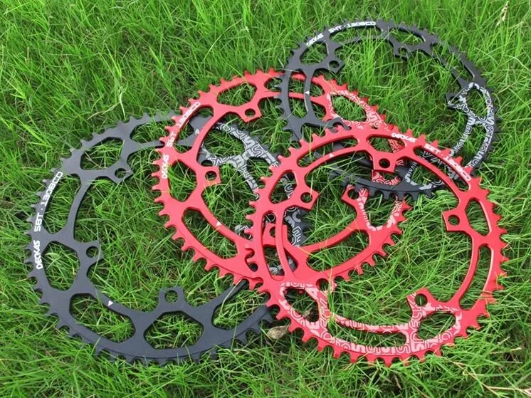 Deckas 130 BCD круглый 50/52/54/56/58 т звезду MTB горный велосипед инструмент для демонтажа цепи велосипеда(колеса диаметра окружности болтов(зубчатая пластина Запчасти 130BCD черный/красный