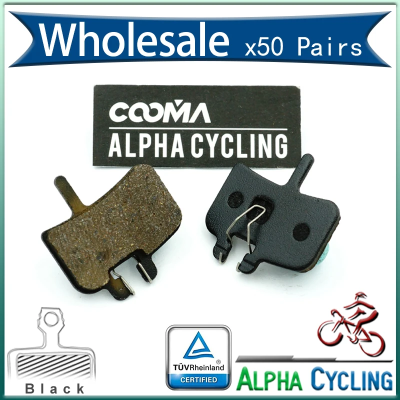 

MTB Bicycle Disc Brake Pads for hayes hfx mag series, HFX-9 Series, MX1 Disc Brake, Black Resin, 50 Pairs, BP007