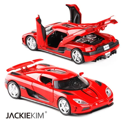 1:32 Koenigsegg AGERA модель автомобиля из сплава спортивный автомобиль с выдвижной задний светильник звук для детей игрушка