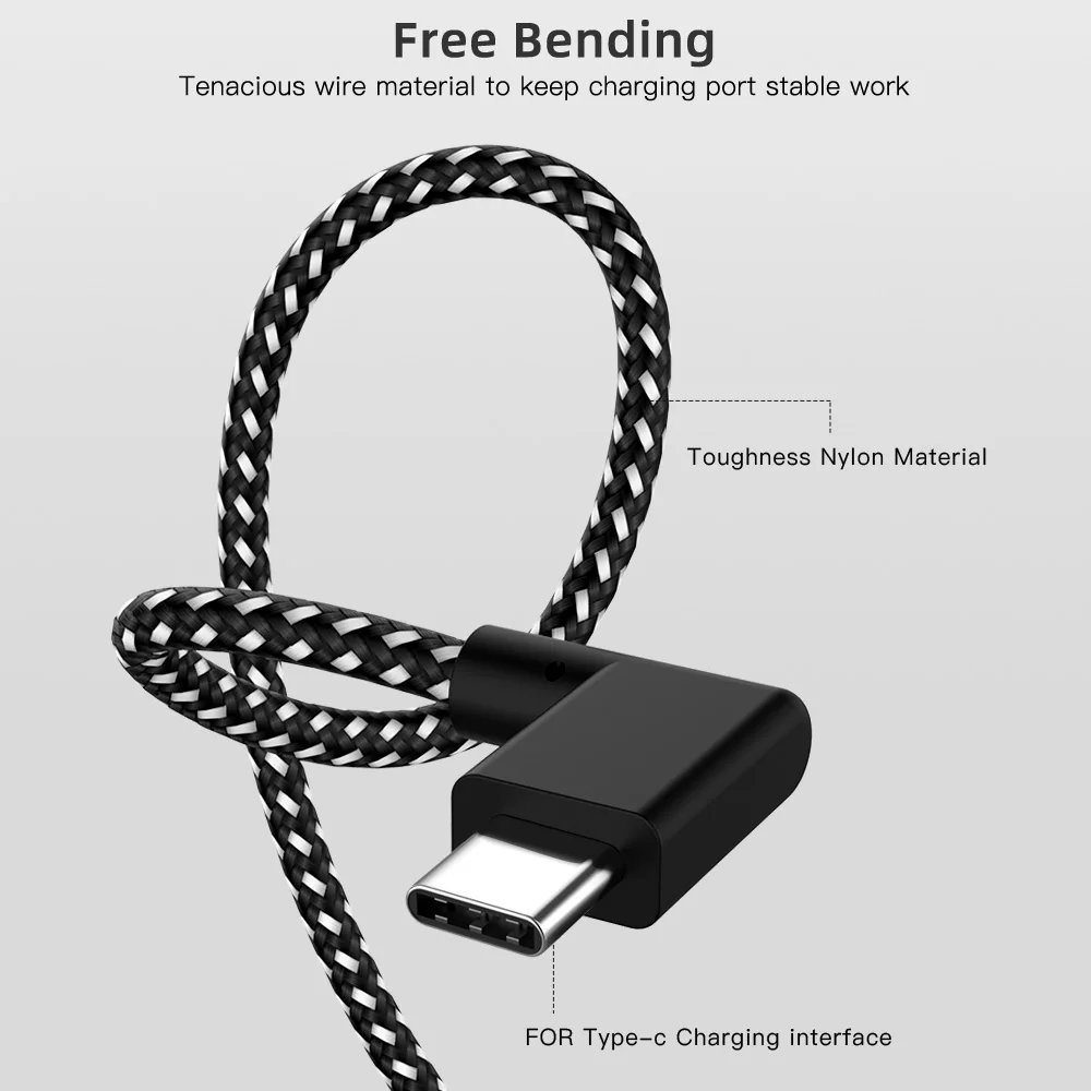 90 градусов Micro USB кабель 2.4A Быстрая зарядка шнур данных Micro usb кабель для samsung Xiaomi Android мобильный телефон кабель
