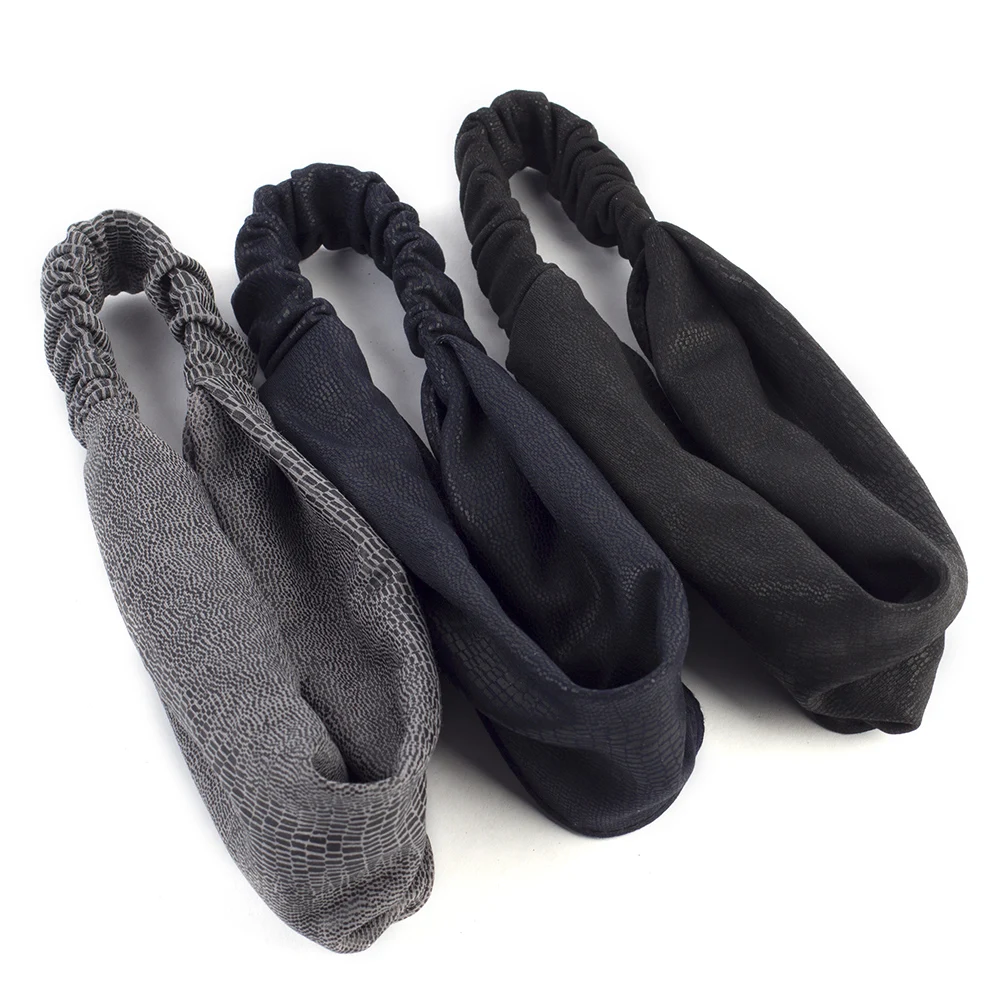 Женская эластичная повязка на голову Geebro Весенняя женская однотонная ободок для