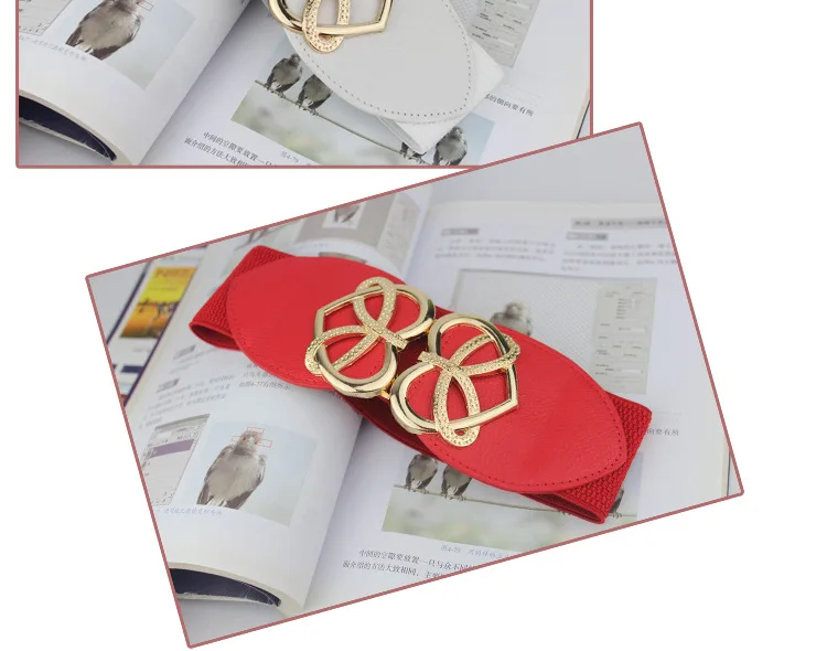 Модный женский ремень в форме сердца большой с выгравированной двойной пряжкой