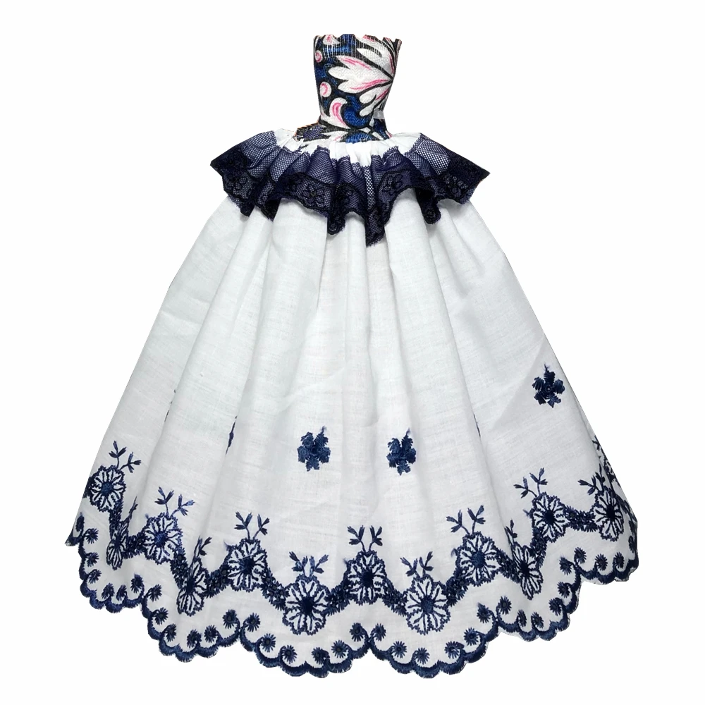 1 шт. модное синее свадебное платье принцессы для куклы Барби ручной работы