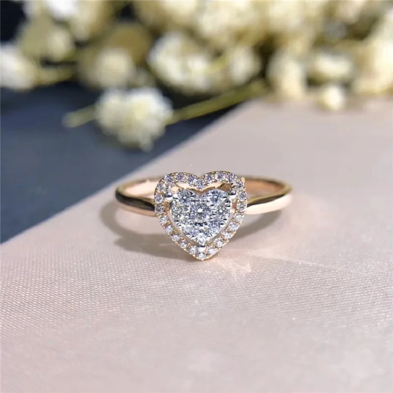 Wedding 100% Moissanite Diamond Ring Genuine 18K 750 White Gold D color VVS MO-008 Have a certificate | Украшения и аксессуары