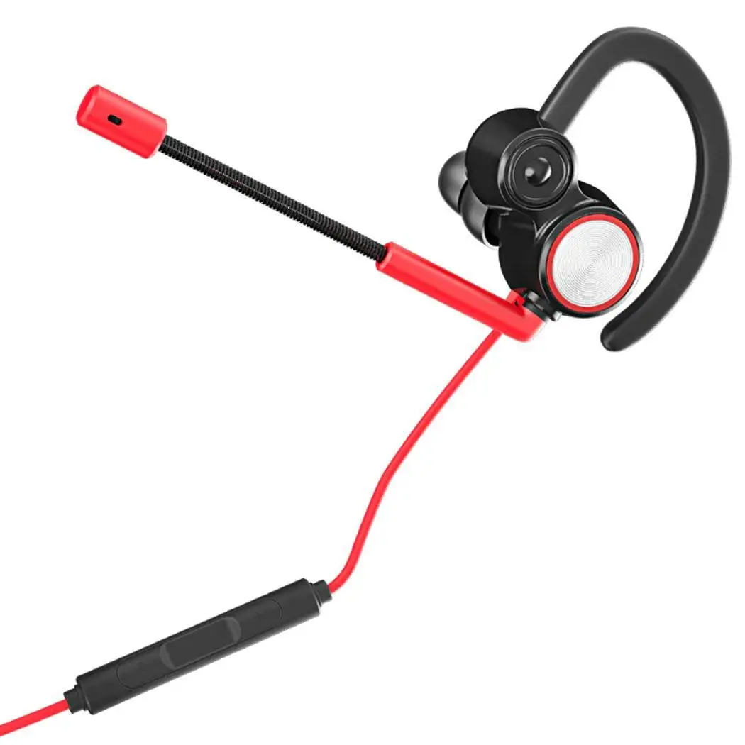 General Gaming Wired Earbuds Dynamic Ear Lightweight comfortable to wear Hooks Casual Music Headphones with Mic | Электроника