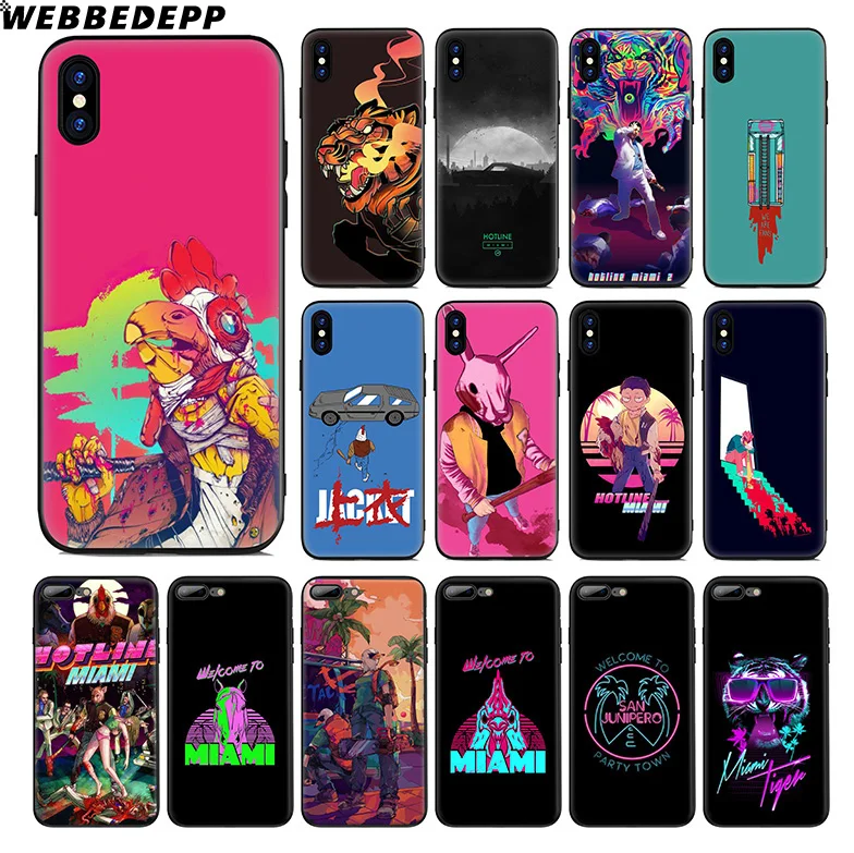WEBBEDEPP Мягкий силиконовый чехол с горячей линией для Apple iPhone 11 Pro Xr Xs Max X или 10 8 7 6 6S