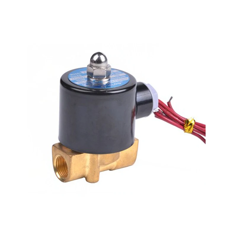 GOGO 2W 2way 1/4 &quot3/8&quot Нормально закрытый DC12V 24V AC110V 220V 2W025 08 2W040 10 латунный Соленоидный