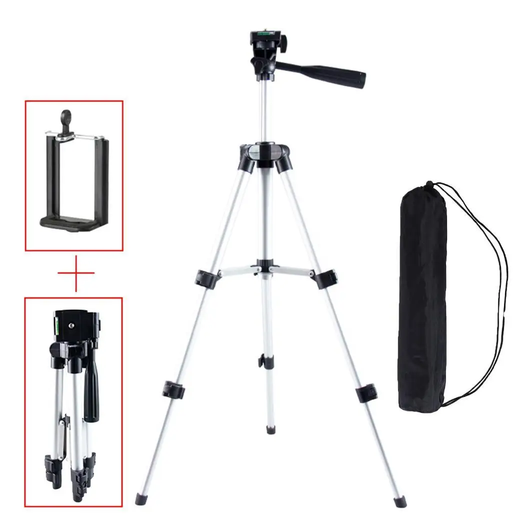 Регулируемый держатель штатива Выдвижная камера стенд 360 алюминиевый кронштейн
