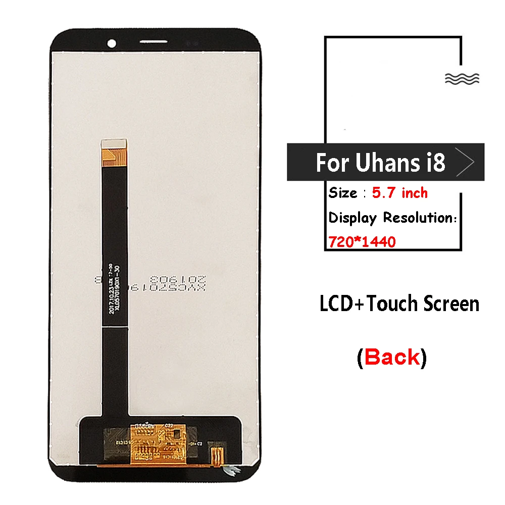 ЖК дисплей для Uhans i8 + сенсорный экран 5 7 дюйма i 8 Замена дисплея