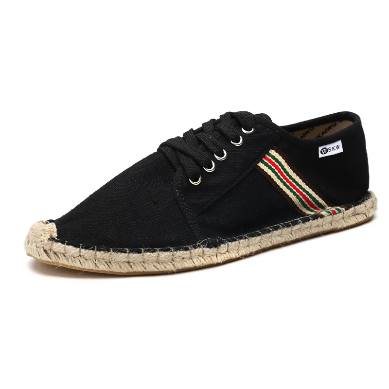 Buono Scarpe/эспадрильи; женская и мужская обувь на плоской подошве в рыбацком стиле; парусиновые Лоферы без застежки; дышащие мокасины на плоской подошве с закрытым носком