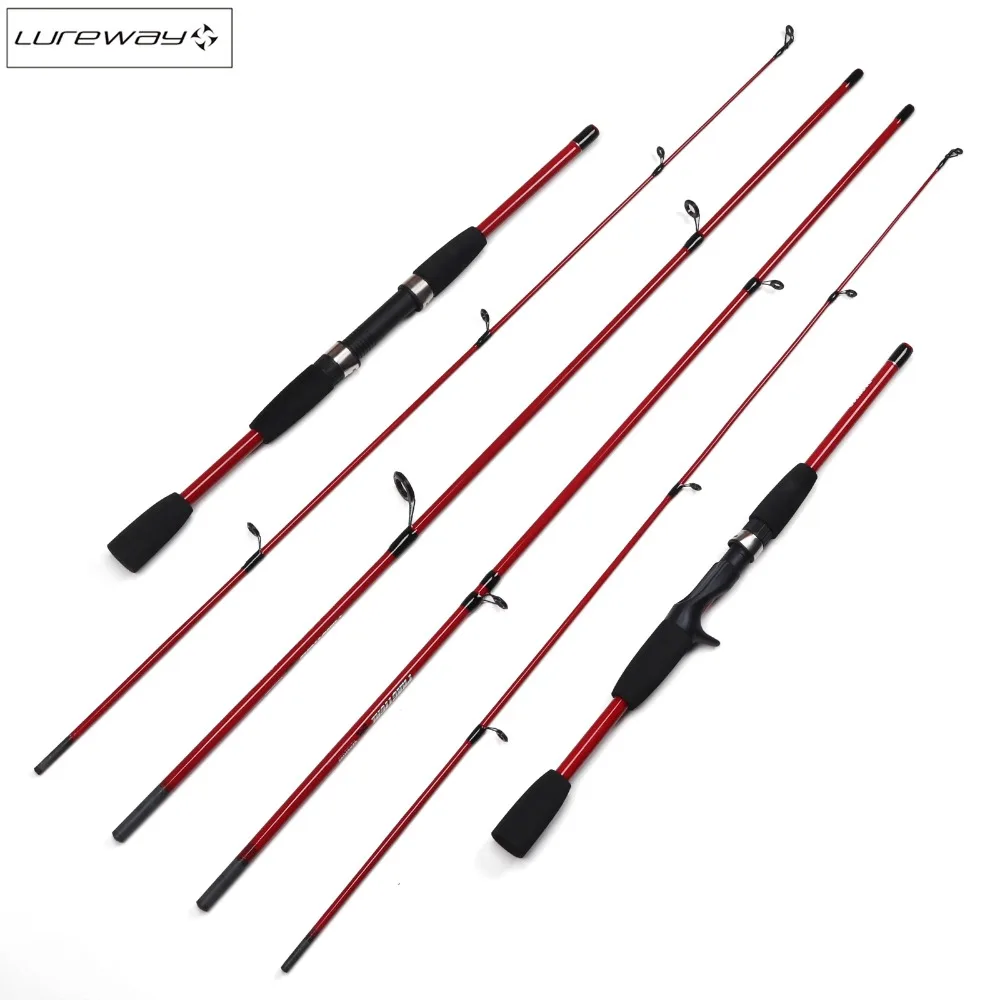 Fishing Rod 2.1M / 6.9FT 3 Sections Spinning Casting Lure Pole Power M EVA Handle | Спорт и развлечения