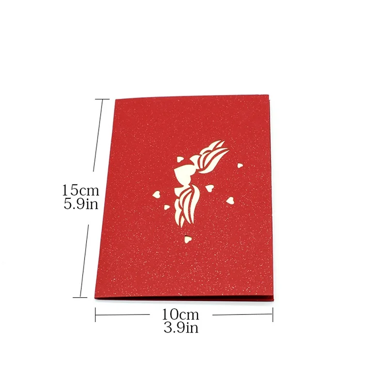 10 Граф 3D в форме сердца любовь всплывающие карты юбилей подарки карты для жены муж День Святого Валентина свадебные приглашения