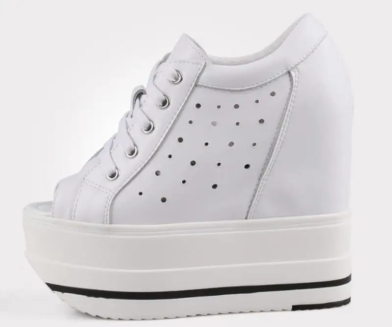 Cyabmoz/Женская обувь увеличивающая рост женские туфли-лодочки с открытым носком на