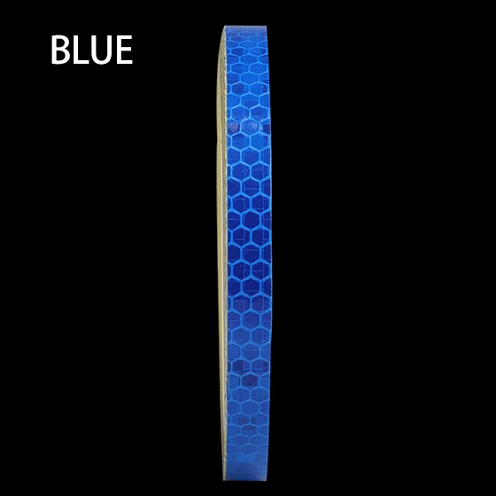 Blue WEST BIKING Велосипедный Спорт Светоотражающие клей Клейкие ленты флуоресцентный Клейкие ленты Детская безопасность Предупреждение Велоспорт мотоцикл светоотражающие Наклейки велосипед Инструменты - Цвет: Blue