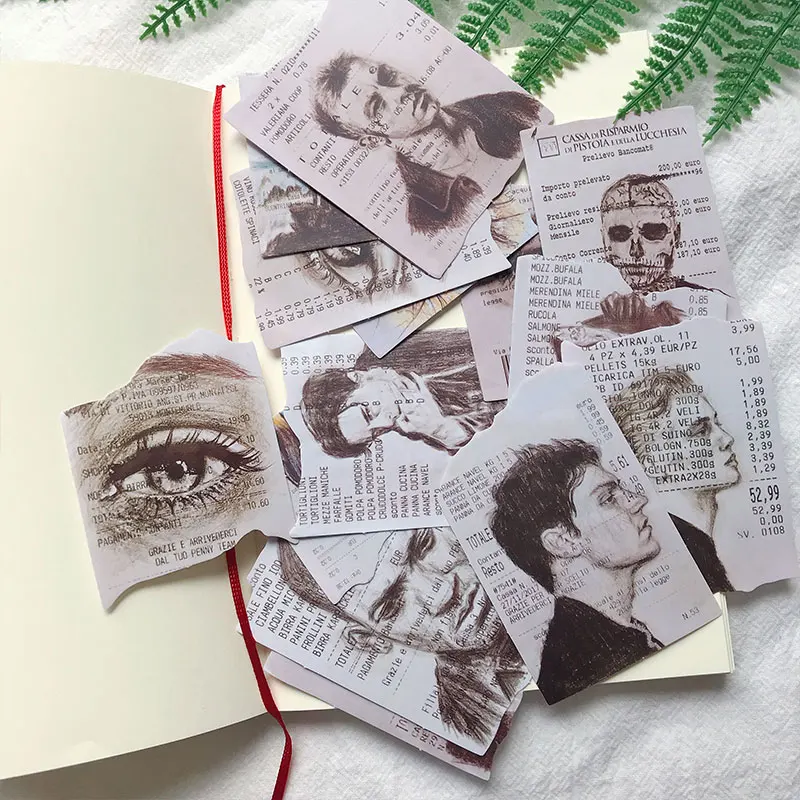 15 шт. винтажные наклейки для скрапбукинга DIY черно-белые креативные художественные серии альбом журнал проект счастливый план декоративные наклейки
