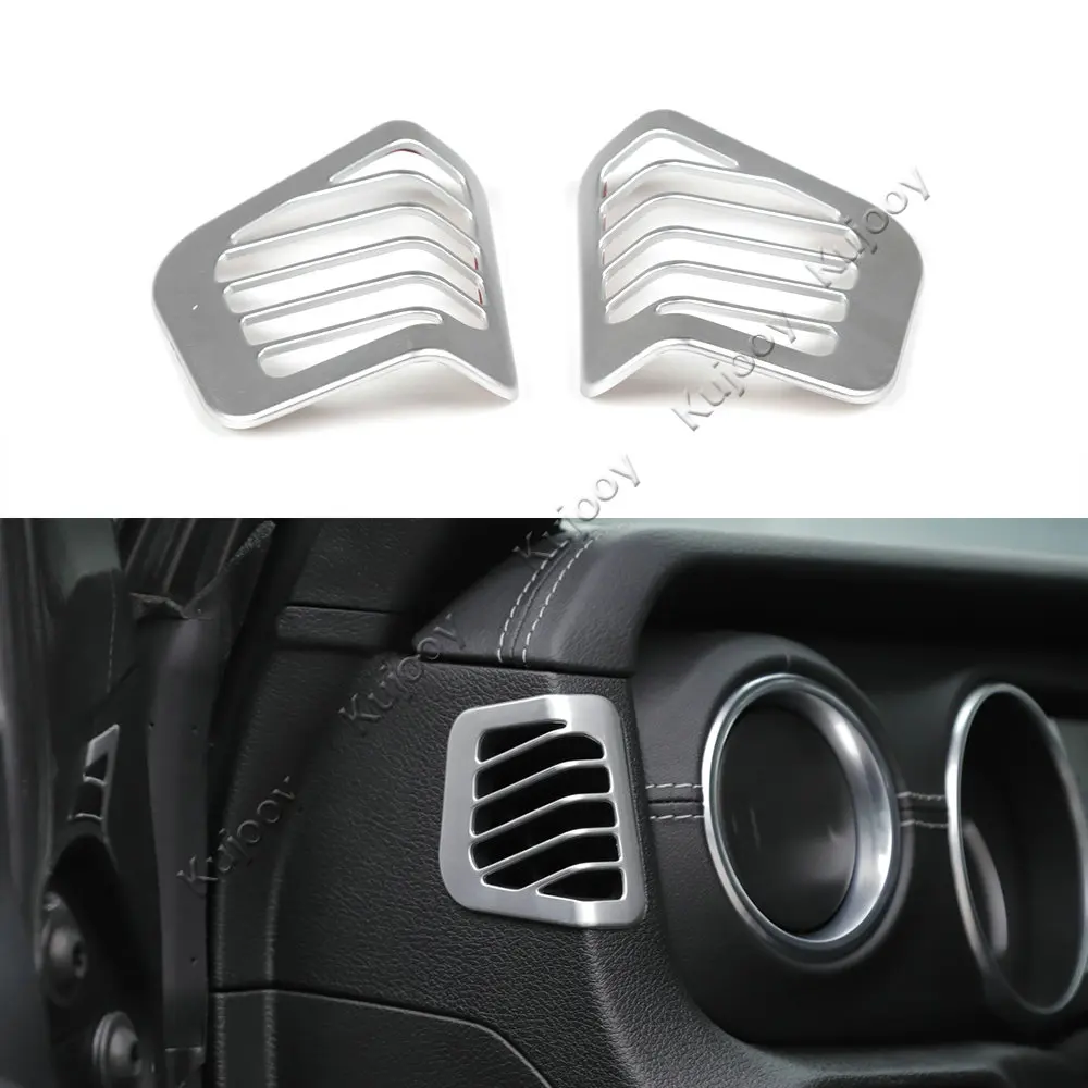 Car Dashboard Side Air Conditioning Vent Outlet Decoration Cover Sticker Frame for Jeep JL Wrangler 2018 Up Styling | Автомобили и