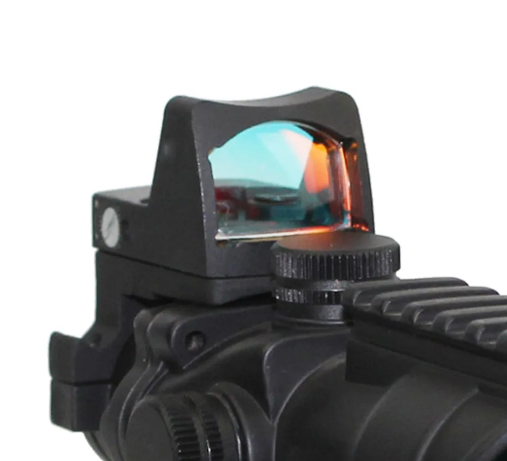 SPINA оптика тактический прицел Acog 4x32 Красная Зеленая Подсветка красная точка с