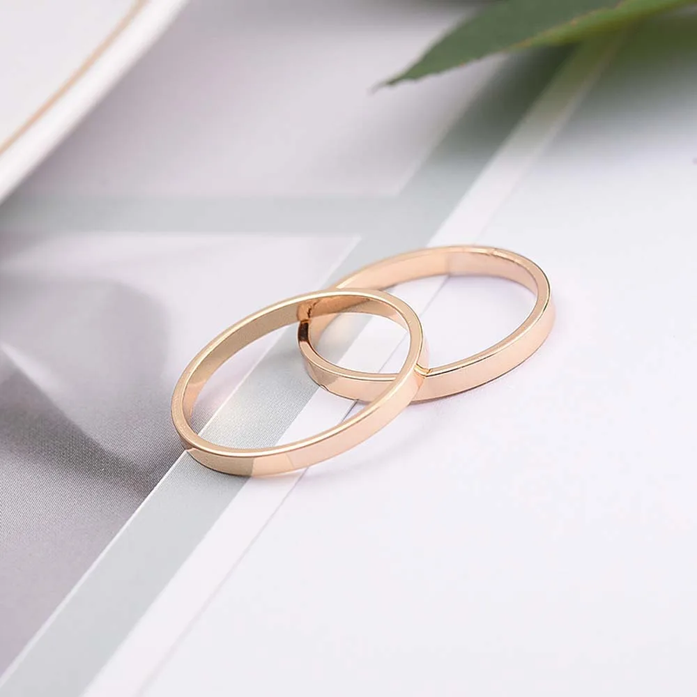 Простое гладкое регулируемое кольцо для женщин 10 шт./компл. Корейская версия