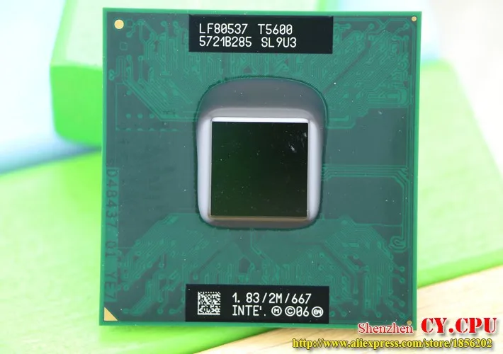 intel cpu ноутбук Core 2 Duo T5600 ЦП 6 м разъем 479 кэш/1,83 ГГц/667/двухъядерный процессор ноутбука