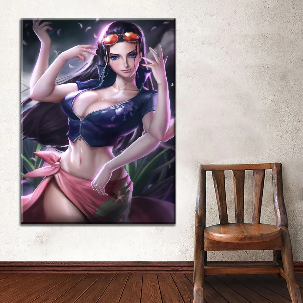 Холст печати плакатов Wall Art рамка 1 шт. Одна деталь анимационная живопись